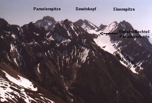 Der Augsburger Höhenweg von der Samspitze